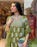 Premium Ethnic Kurti Palazzo Dupatta Combo