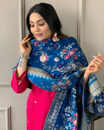 Top Fabric: Pv Chanderi With Sequence Coding Embroidery Work