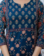 Cambric Cotton Kurti Pant Dupatta Set