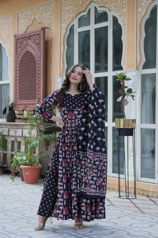 Premium Best Readymade Kurti With Pant & Dupatta Set