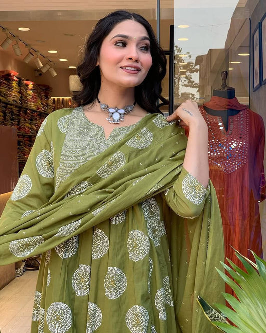Premium Ethnic Kurti Palazzo Dupatta Combo